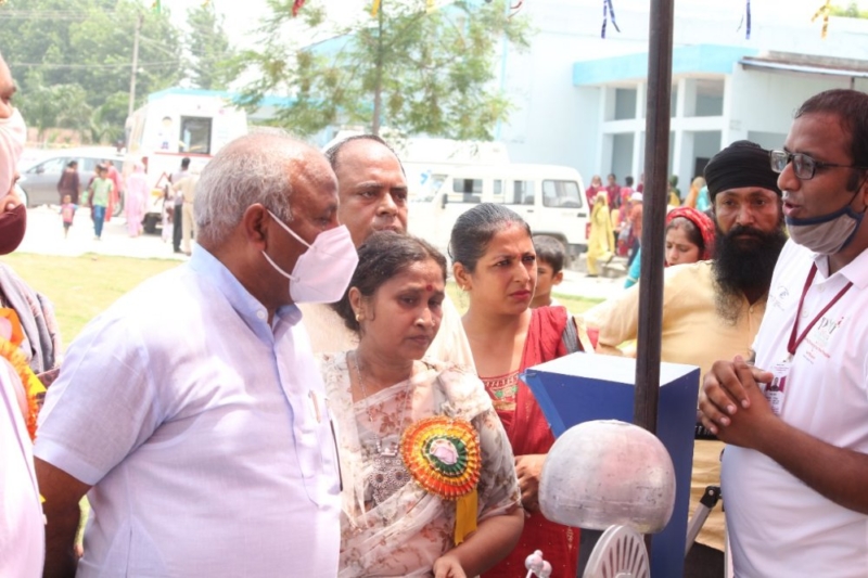 Science Exhibition Organized In Village Khurdban On Teej Festival 